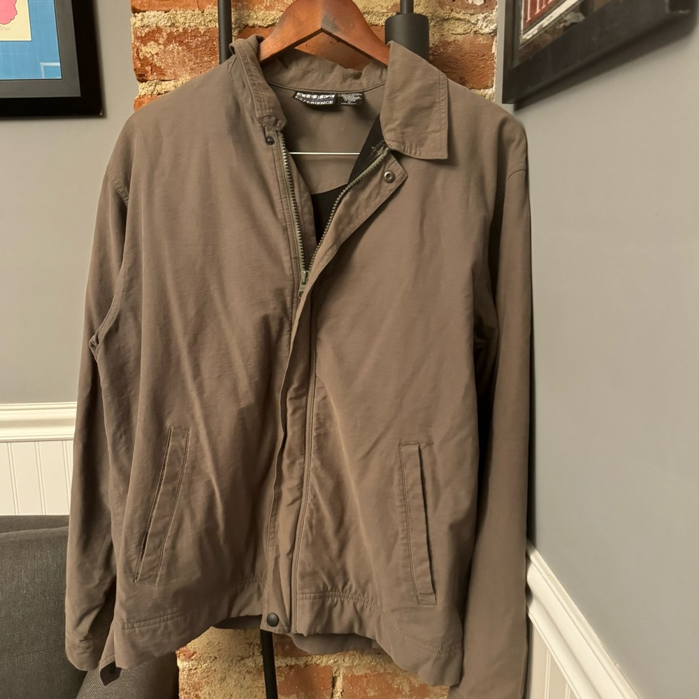 Sierra Experience Vintage Tan Cotton Jacket Size Medium